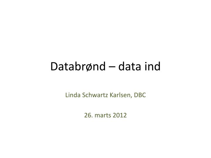 databr nd data ind