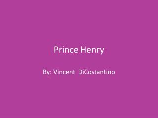 prince henry
