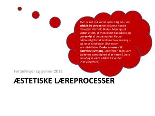 stetiske l reprocesser