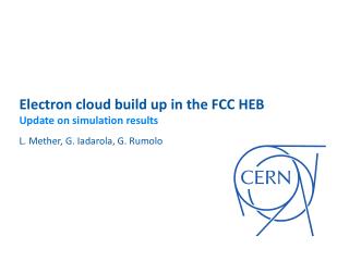 Electron cloud build up in the FCC HEB Update on simulation results
