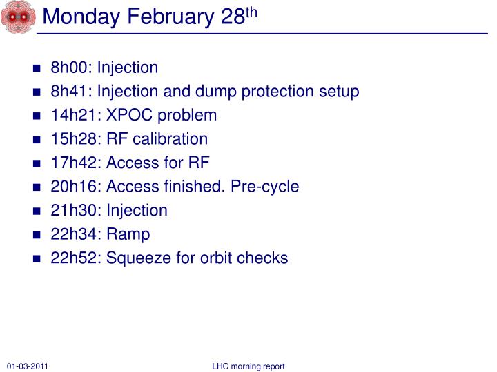 monday february 28 th