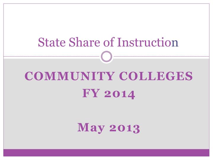 state share of instructio n