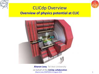 CLICdp Overview Overview of physics potential at CLIC