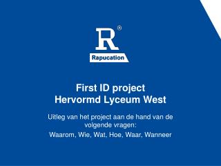 first id project hervormd lyceum west
