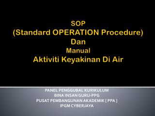 panel penggubal kurikulum bina insan guru ppg pusat pembangunan akademik ppa ipgm cyberjaya