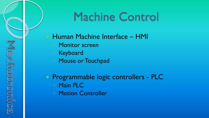 machine control