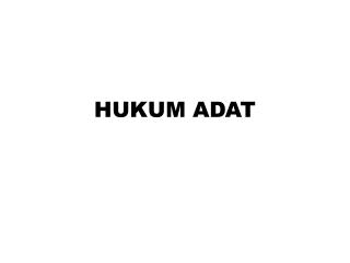 hukum adat