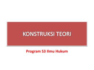 konstruksi teori