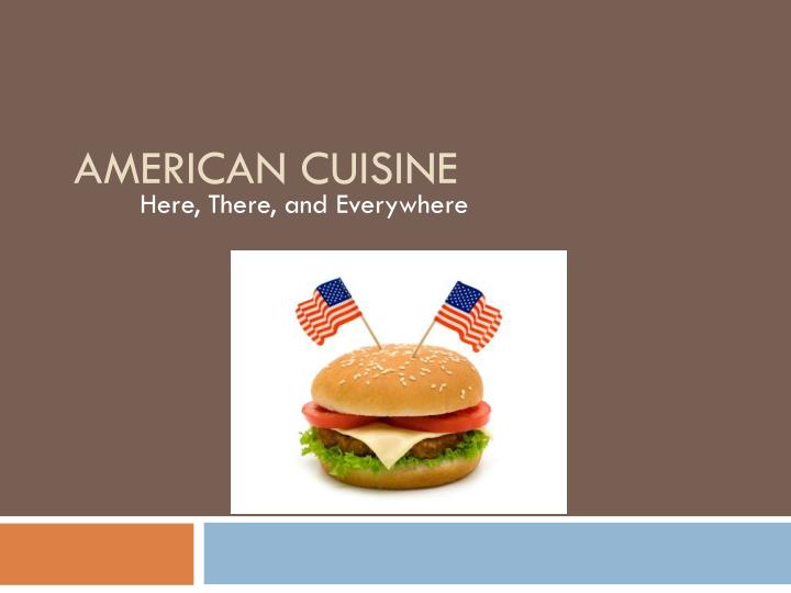 american cuisine