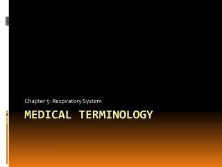 chapter 5 respiratory system
