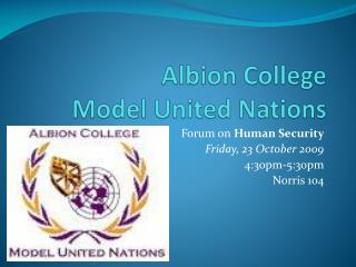 Albion College Model United Nations