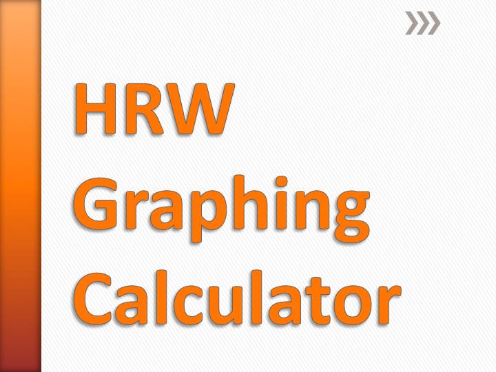 hrw graphing calculator