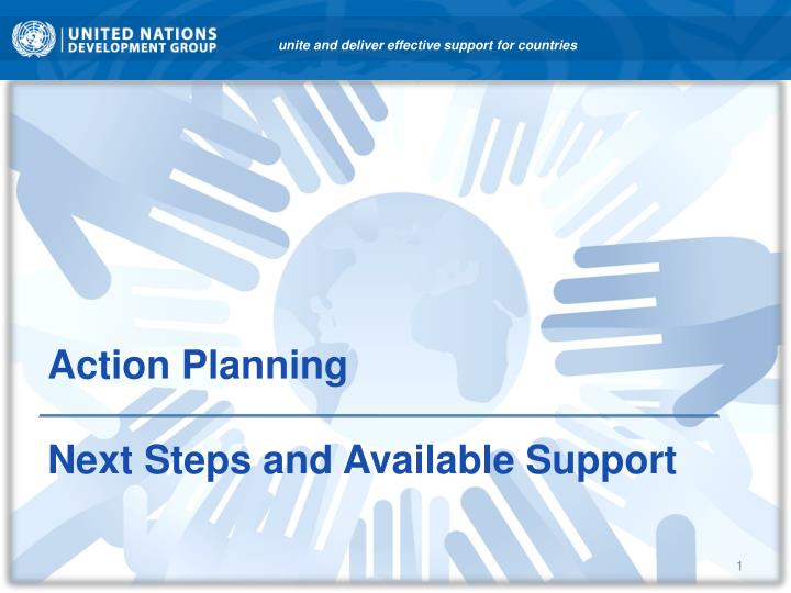 action planning next steps and available support