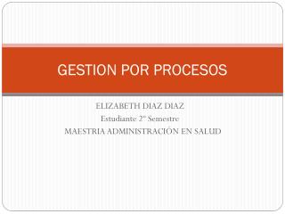 gestion por procesos
