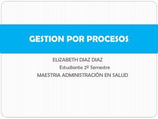 gestion por procesos
