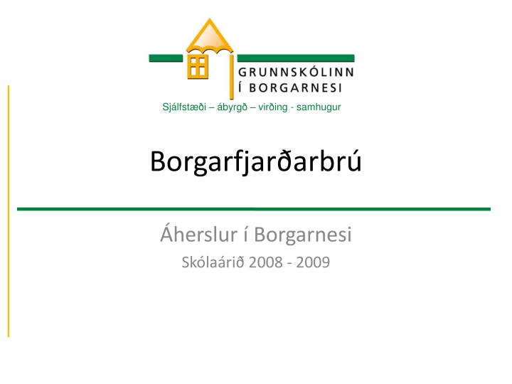 borgarfjar arbr