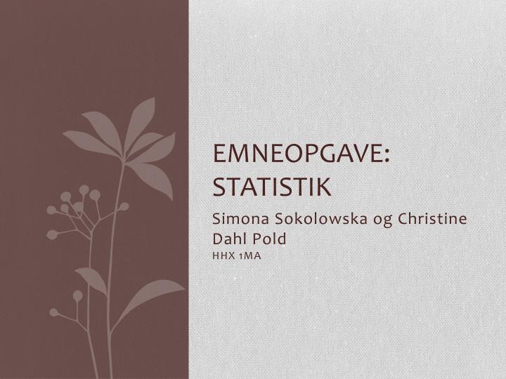 emneopgave statistik