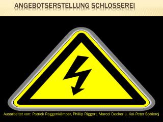 Angebotserstellung Schlosserei