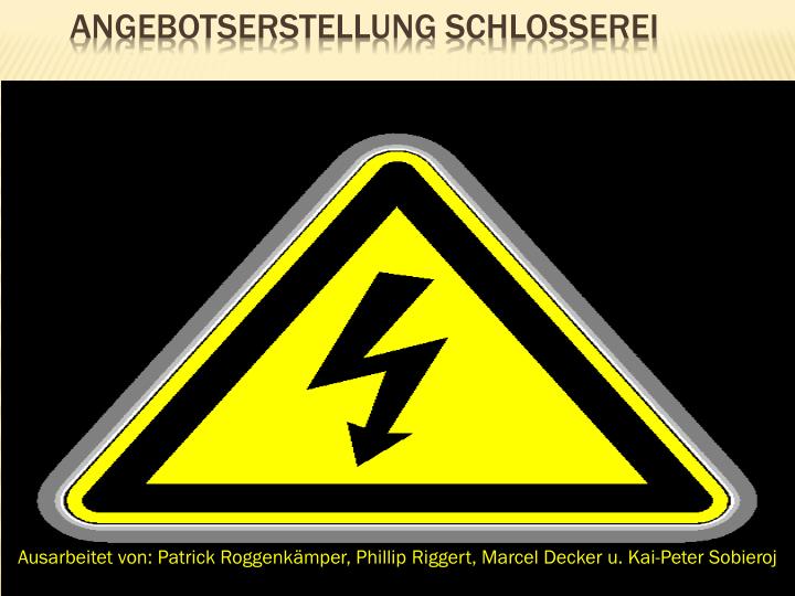 angebotserstellung schlosserei