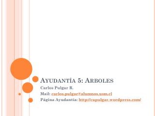 ayudant a 5 arboles