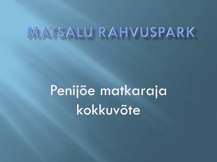 matsalu rahvuspark