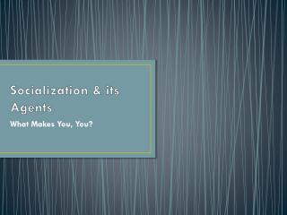 PPT - Agents Of Socialization PowerPoint Presentation, Free Download ...