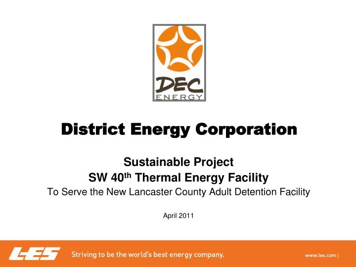 district energy corporation