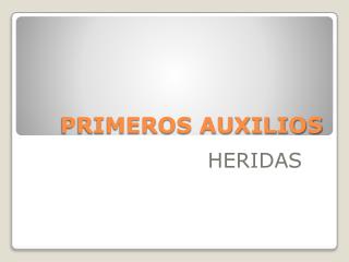 primeros auxilios