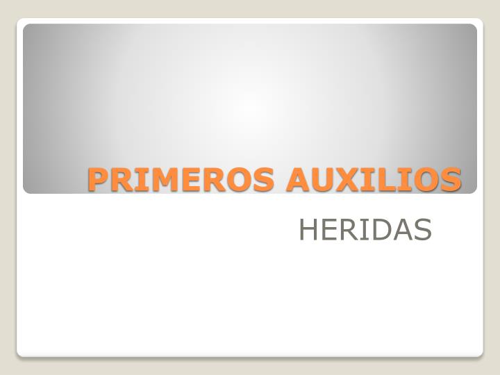 primeros auxilios