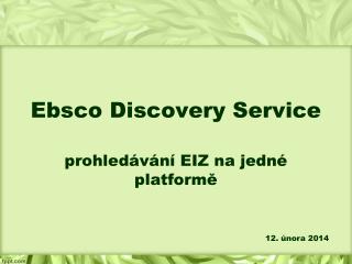 ebsco discovery service