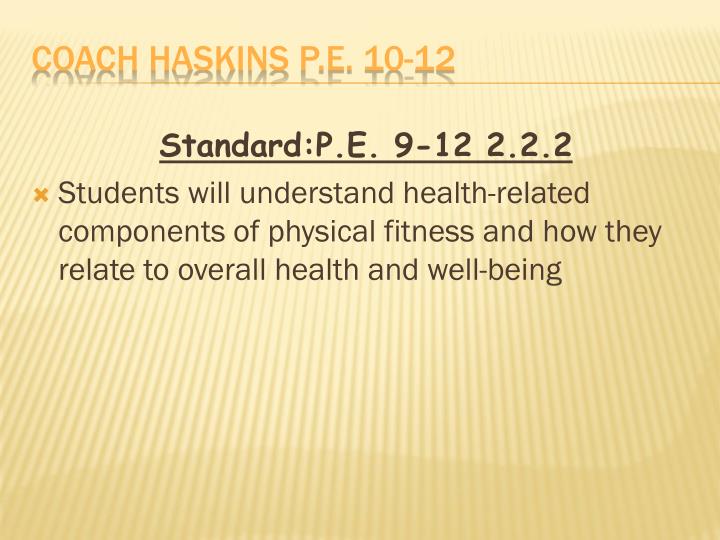 coach haskins p e 10 12