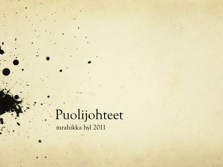 puolijohteet