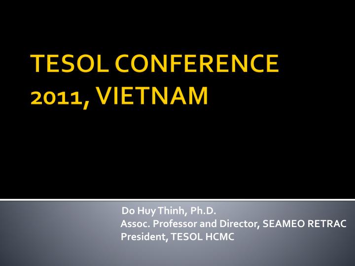 tesol conference 2011 vietnam