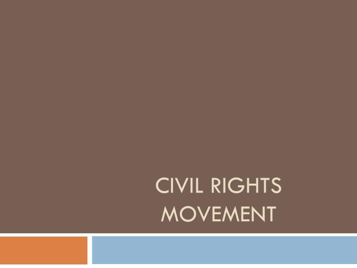 civil rights movement