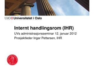 internt handlingsrom ihr