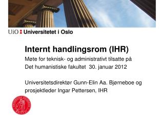 internt handlingsrom ihr