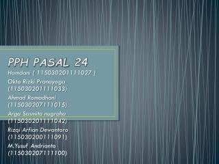 pph pasal 24