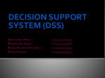 DECISION SUPPORT SYSTEM (DSS) - slide 1