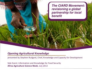 presented by Stephen Rudgard, Chief, Knowledge and Capacity for Development