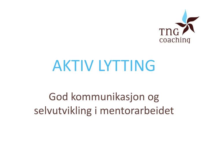 aktiv lytting