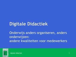 digitale didactiek