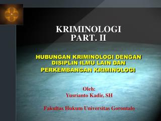 KRIMINOLOGI PART. II