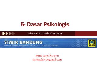 5 dasar psikologis