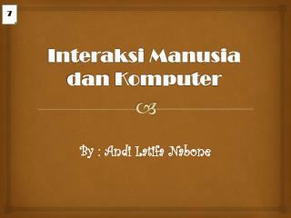 interaksi manusia dan komputer