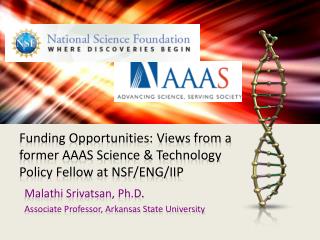 Funding Opportunities: Views from a former AAAS Science &amp; Technology Policy Fellow at NSF/ENG/IIP