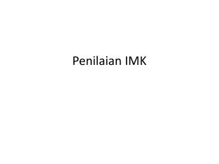 penilaian imk