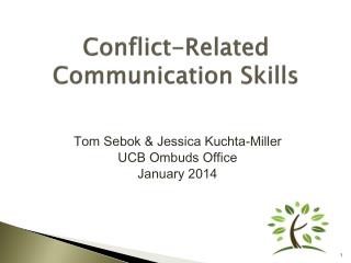Conflict-Related Communication Skills