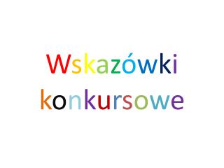 w s k a z w k i k o n k u r s o w e
