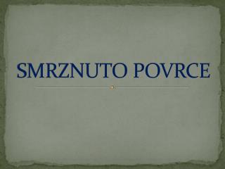 smrznuto povrce