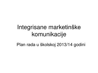 integrisane mark etin ke komunikacije